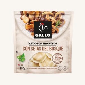 Gallo Fresh egg pasta stuffed with forest mushrooms, from Barcelona 250 gr